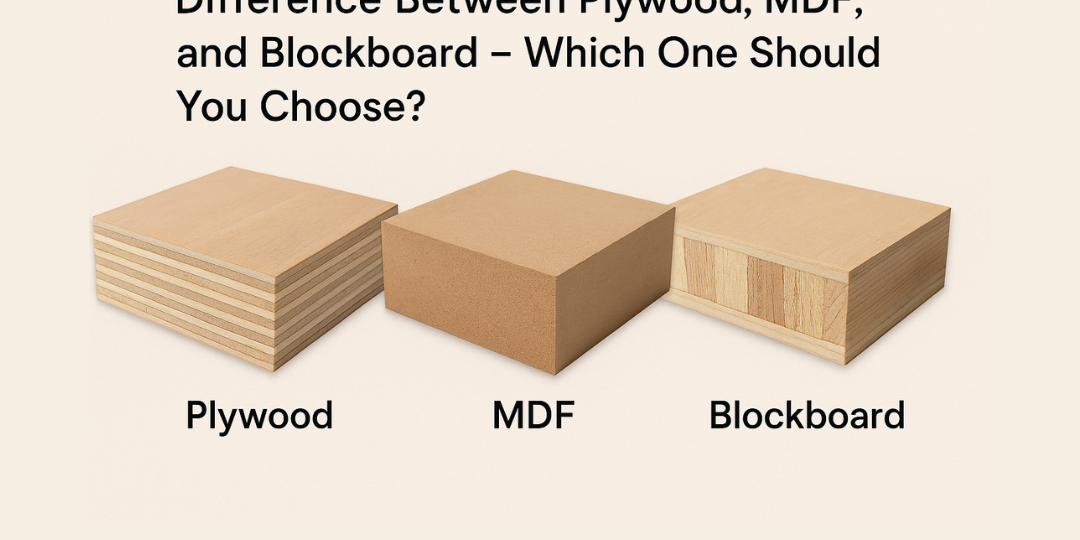 Difference between Plywood MDF and Blockboard