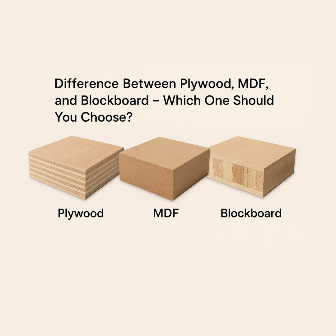 Difference Between Plywood, MDF, and Blockboard – Which One Should You Choose?
